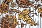 Preview: YELLOW ORIENTAL FLOWERS Afrikanischer Wax Print Stoff